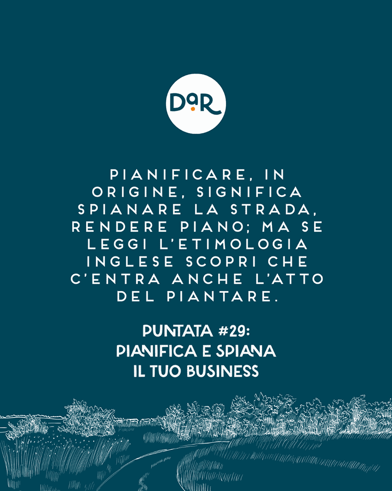 La cover della puntata 29 del podcast "Pianifica e spiana il tuo business"