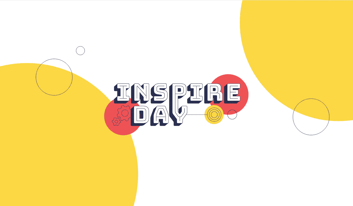 Immagine di copertina dell'evento Inspire Day che ha il loro logo al centro