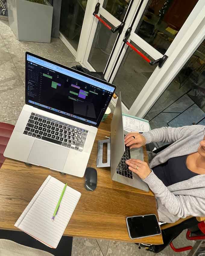 Coworking per Cristina e Tatiana che portano avanti il progetto Donne a Righe