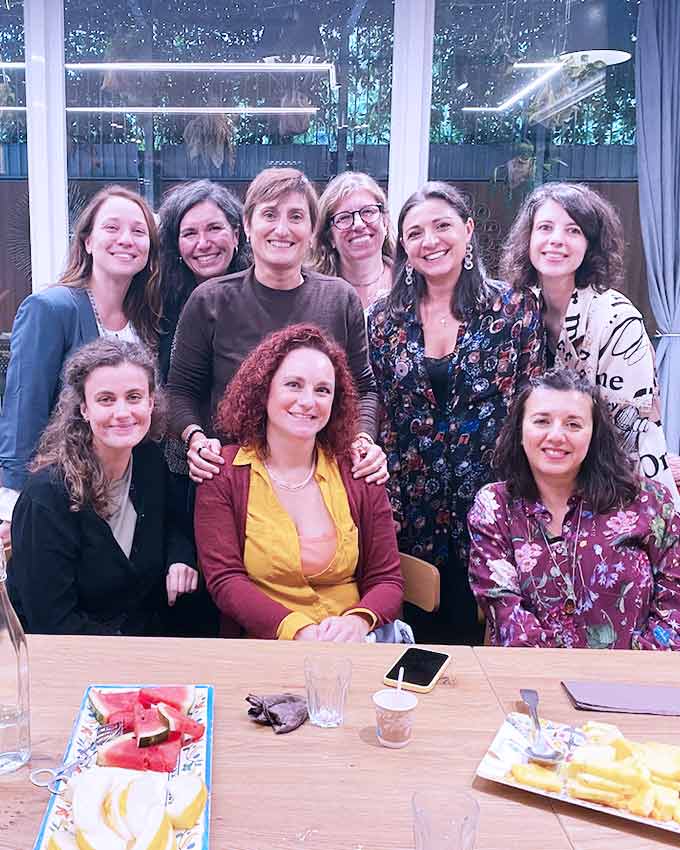 Foto di gruppo all'evento organizzato da Roberta Creazzo per freelance nel 2025