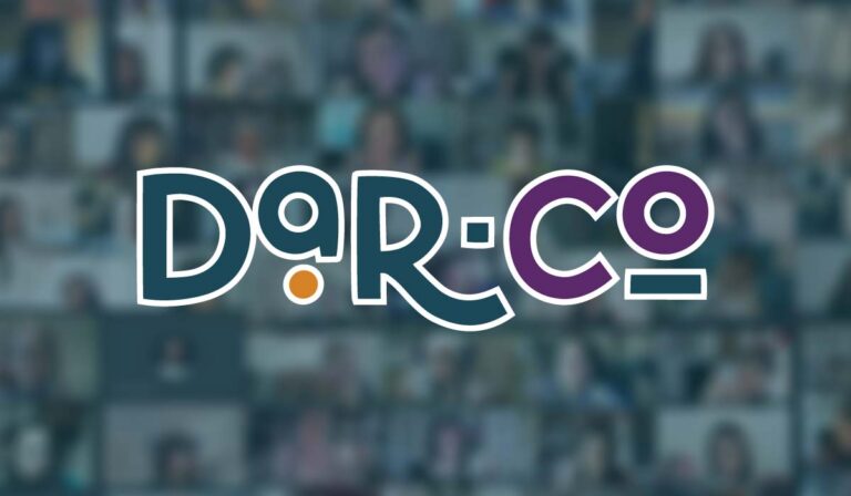 Screenshot sfocato di chi partecipa agli eventi del Dar-Co di Donne a Righe