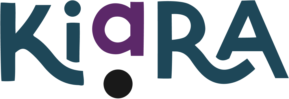 Logo del servizio "Kiara", composto da lettering